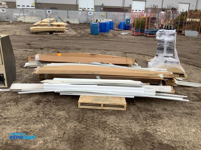 Lot 2-92682 - Large Lot of Assorted Siding Pieces Including Tan, Gray, Brown, and White Pieces (Sizes vary)