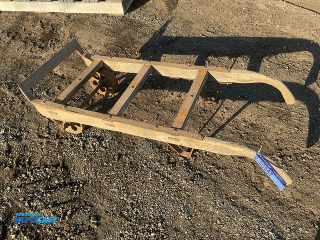 Lot 2-30367 - Old Wood and Metal Two Wheel Dolly