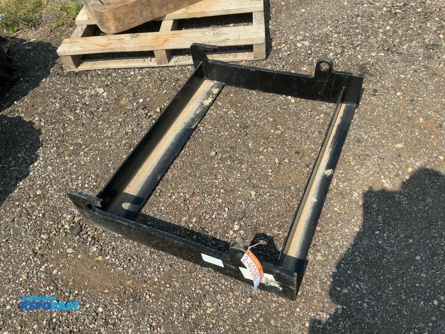 Lot 2-40342 - Quick Attach Mounting Plate, hook and pin style, unknown exact fit, 40-13/16" wide, 39-5/16" in betw...