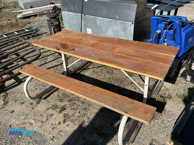 Lot 2-16321 - 72” x 29” Picnic Table with 72” x 8” Seating Boards