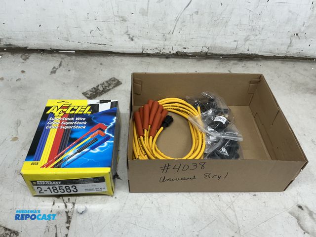 Lot 2-18583 - 1 Accel #4038 Universal 8 Cylinder Plug Wire Set