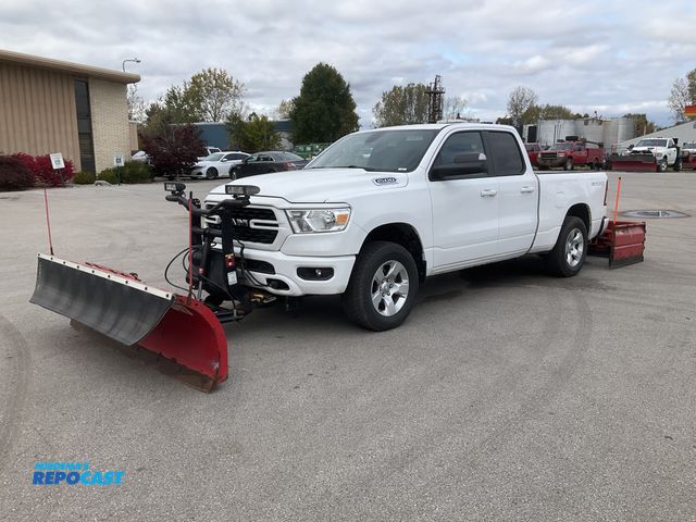 Lot 2-20109 - 2023 Ram 1500 Big Horn Double Cab Short Box Plow Truck 4x4