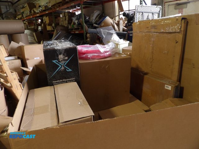 Lot 2-58292 - Pallet load of new overstock warehouse stored items - PIG absorbent, dry erase boards, disinfectant ...