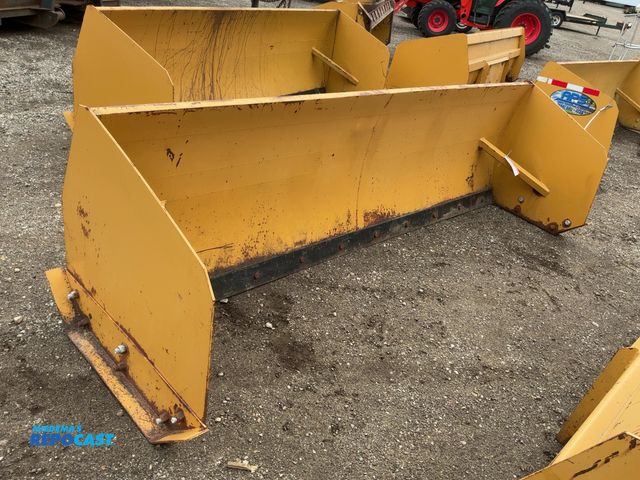 Lot 2-41954 - 10' Snow Pusher Box Skid Steer Attachment, Universal Quick Attach, Bolt on Metal Cutting Edge and Sh...