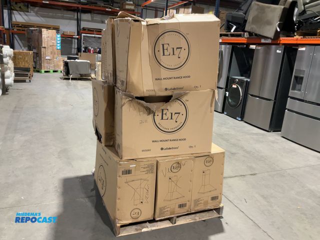 Lot 2-15212 - Pallet of 12 E17 RV Wall Mount Range Hoods