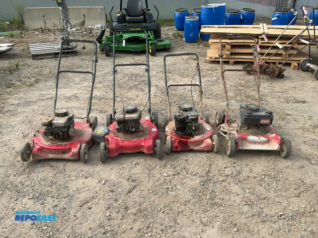 Lot 2-33028 - (4) Push Lawn Mowers. 22” Yard Machine, 22” Montgomery Ward, 20” MTD, &amp; Toro.