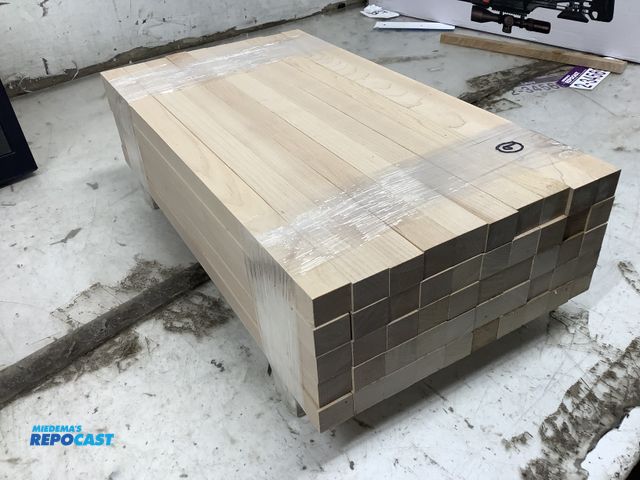 Lot 2-93434 - Lot of (50) unfinished sanded hard maple hobby and craft wood, 3/4” x 7/8” x 16 1/2”.