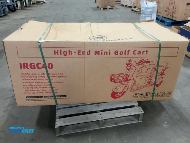 Lot 2-43493 - New SDLANCH IRGC40 3-Wheel Mini Electric Golf Cart / Scooter, 60 Volt, 600 Watt Motor, Three Speed, ...