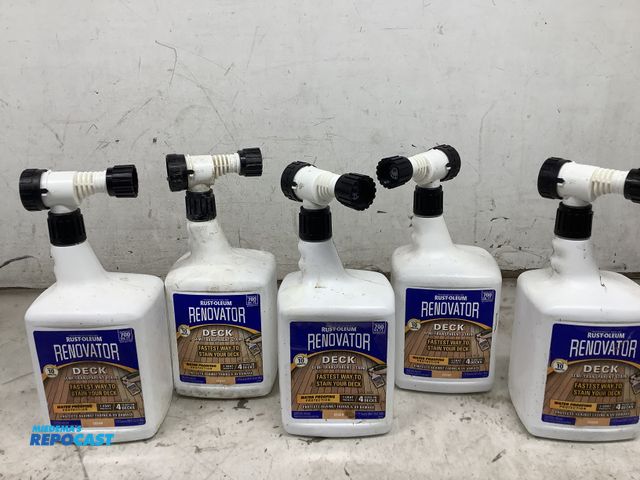 Lot 2-93271 - Lot of (5) 1gal. bottles of Rust-Oleum Renovator deck semi transparent stain - cedar