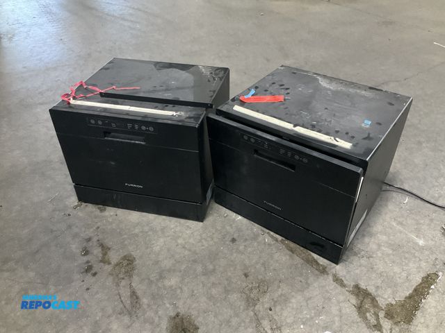 Lot 2-99306 - Furrion FDW18SAC2-BL Dishwasher (2) 16” countertop -black