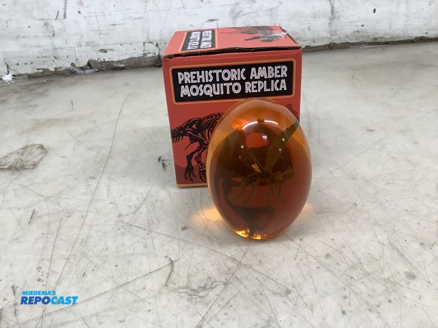 Lot 2-93270 - Lot of (1) prehistoric amber mosquito replica