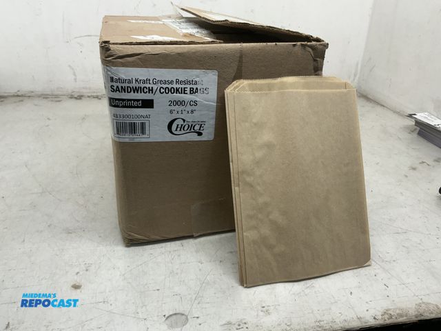 Lot 2-60486 - 2,000 New Choice  6“ x 1“ x 8“ sandwich/cookie bags