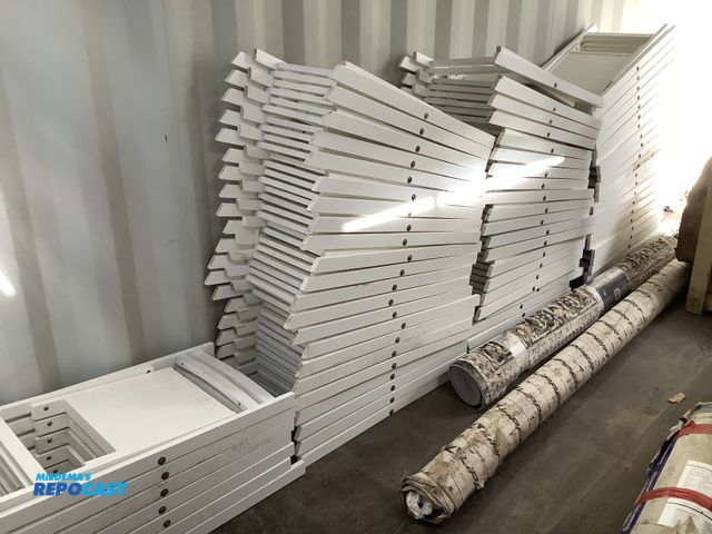 Lot 2-27719 - Chairs Lot of 73 white wooden chairs