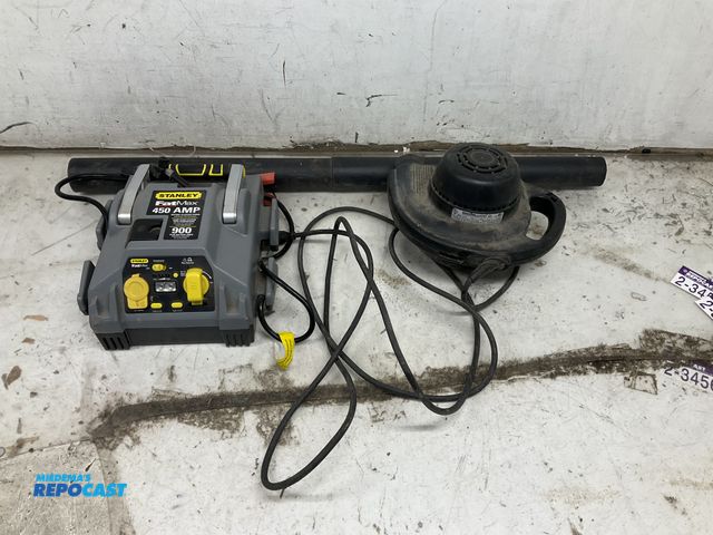 Lot 2-93832 - Lot of (1) Stanley FatMax 450A Jumper Pack, 900 Peak Battery A, and (1) Hoover Cleaner S6755 Corded ...