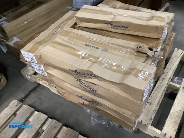 Lot 2-67061 - Skid lot of Accuride industrial drawer slides, All new but have water damage