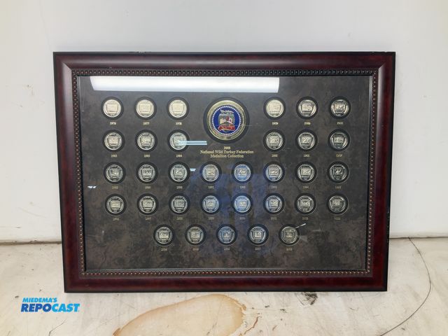 Lot 2-53651 - 2008 National Wild Turkey Federation Framed Medallion Collection, 29.5” x 21.5”(DOBSON)