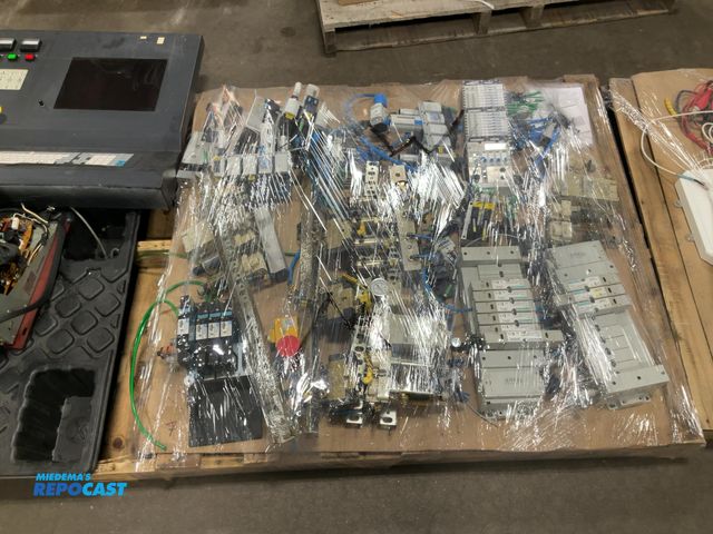 Lot 2-93896 - Skid of assorted industrial electronics