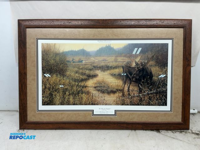 Lot 2-53638 - 1999 Friends of NRA “Too Close for Comfort” Framed Picture, 43” x 27.5”(DOBSON)
