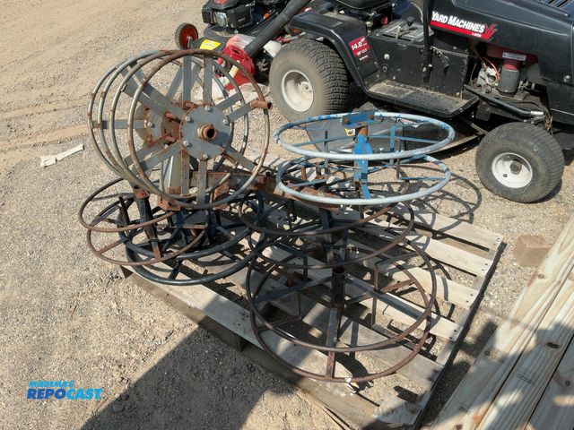 Lot 2-10563 - Skid of (7) Small Empty Hose Reels