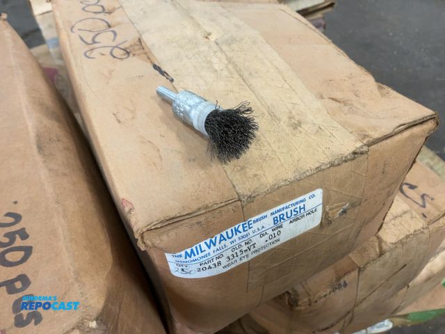 Lot 2-21469 - (10) Boxes of (250) Milwaukee Brush Wire Brush Drill Attachments, .010 Wire, Part No. 20438