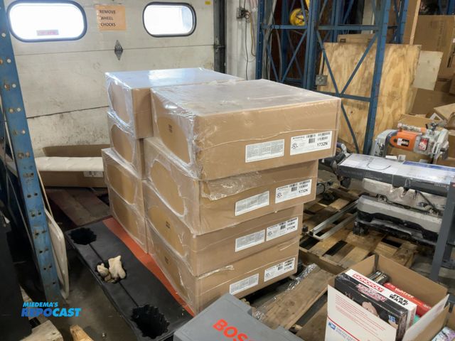 Lot 2-67771 - Skid lot of (8) boxes of Armstrong 1732N Fine Fissured Ceiling Tiles (white)