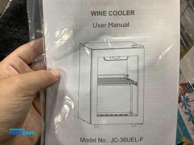 Lot 2-95144 - Black wine cooler