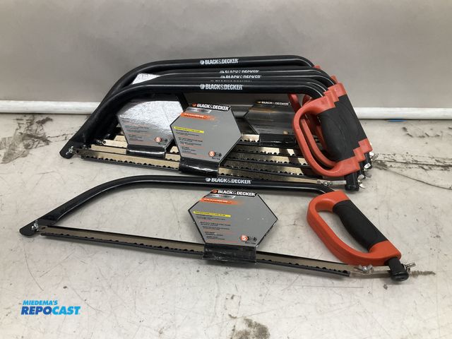 Lot 2-99070 - Lot of (6) black &amp; decker 21” bow saw.