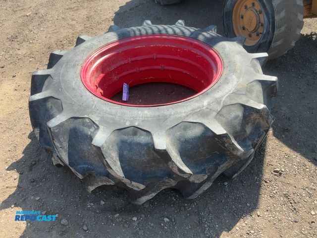Lot 2-20987 - Firestone Size 18.4-34 Tractor Tire on Steel Open Center Wheel