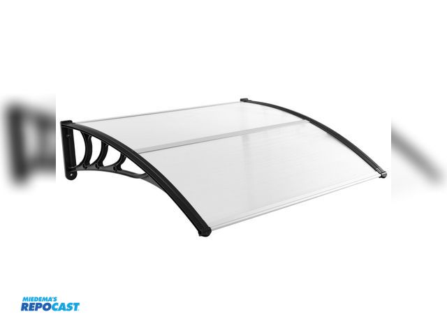 Lot 2-79325 - Costway NP11229DK 48 x 40 Inch Outdoor Front Door Window Awning Door Canopy Exterior