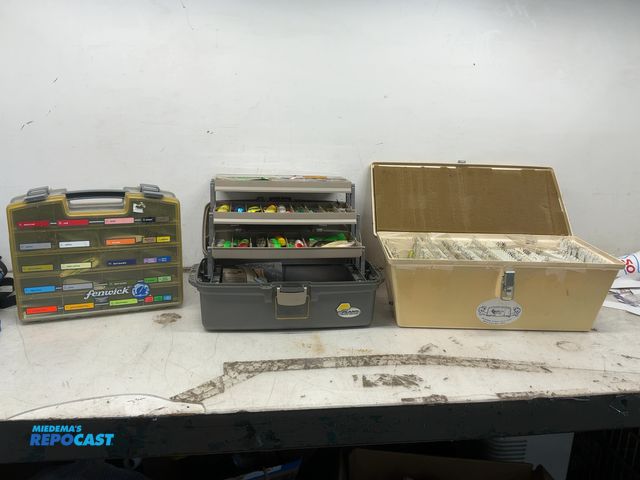 Lot 2-18195 - Lot of (3) tackle boxes full of lures