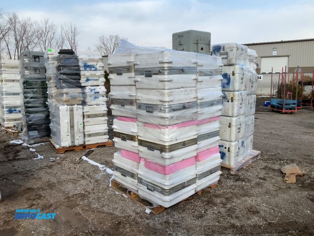 Lot 2-19656 - 17 Military surplus shipping cases