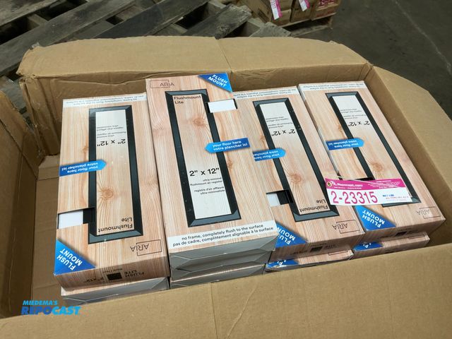 Lot 2-23315 - (13) New Aria 2”x12” Ultra-Minimal Flushmount Air Registers, Black