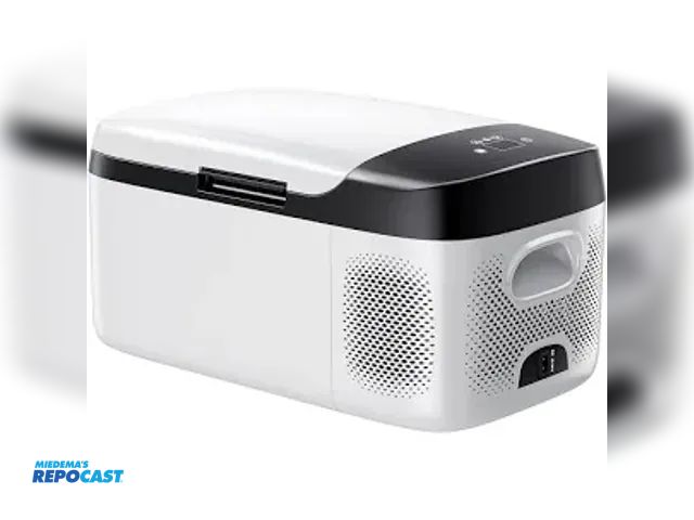Lot 2-33113 - vevor portable car cooler refrigerator, has 110v household and 12v car adapters model"-EB18C