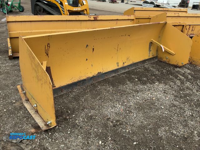 Lot 2-41994 - 10' Snow Pusher Box Skid Steer Attachment, Universal Quick Attach, Bolt on Metal Cutting Edge and Sh...