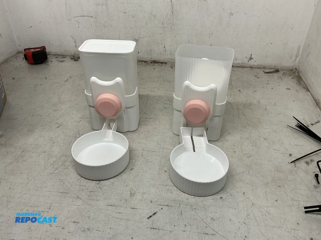 Lot 2-75512 - (2) pink rice dispensers.