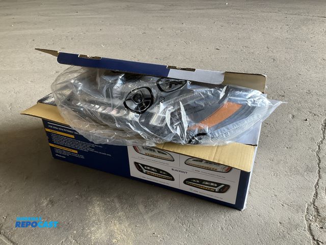 Lot 2-11278 - New United Pacific Driver Side LED headlight for 2006-2016 Peterbilt 386 semis and 2000-2011 Peterbi...