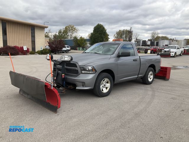 Lot 2-20112 - 2014 Ram 1500 Regular Cab Short Box Plow Truck 4x4