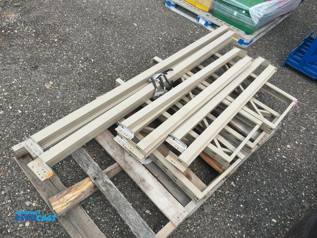 Lot 2-21150 - Lot of Xtreme Garage Metal Racking, includes (4) 17” x 36” tall uprights, (4) 72” cross beams, (6) 4...