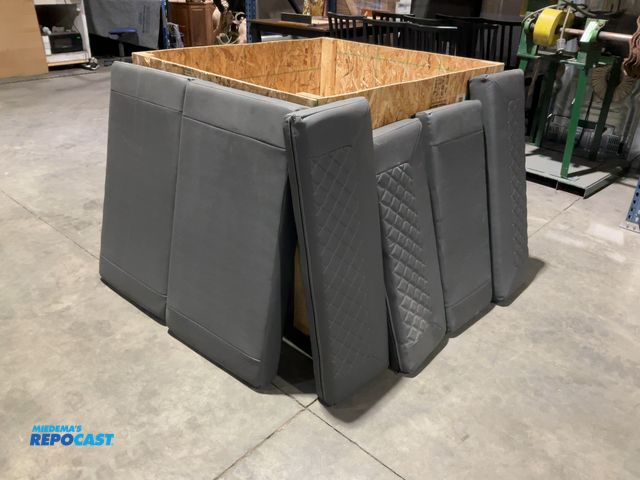 Lot 2-90749 - 6 Piece RV Cushion Set- Dark Gray