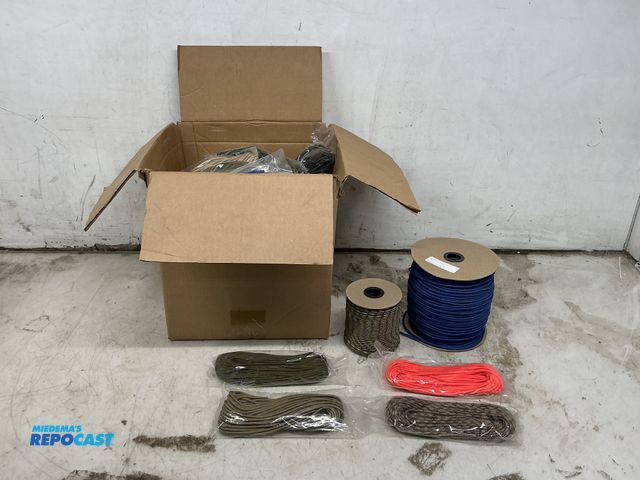 Lot 2-92842 - Box of various color and length paracords