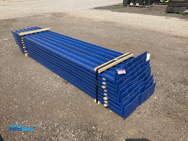 Lot 2-30594 - (54) Unarco 10’ tall Structural Upright posts, 1.5” x 4” c channel with holes drilled every 4” on ce...