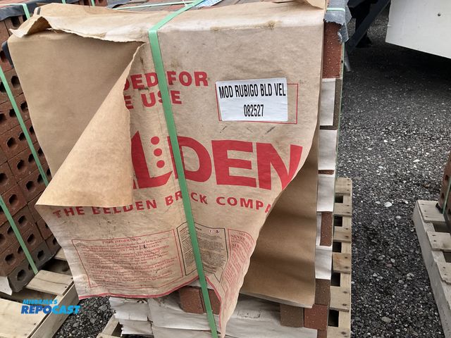 Lot 2-91531 - Belden Brick Company (1) Pallet of MOD RUBIGO BLD VEL 082527 Rubigo Red Velour Brick