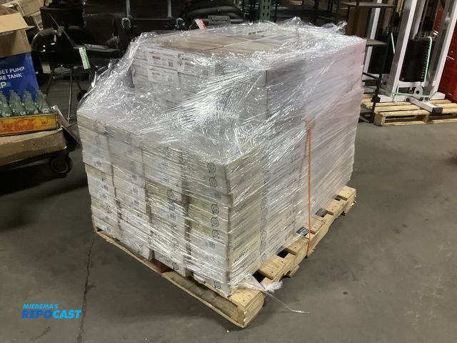 Lot 2-60445 - 2 Types of Traffic Master Flooring Including (16) Boxes of GripStrip Flooring Khaki Oak, 16 Planks P...