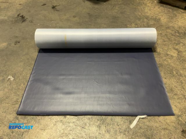 Lot 2-24352 - Roll of marine vinyl blue fabric