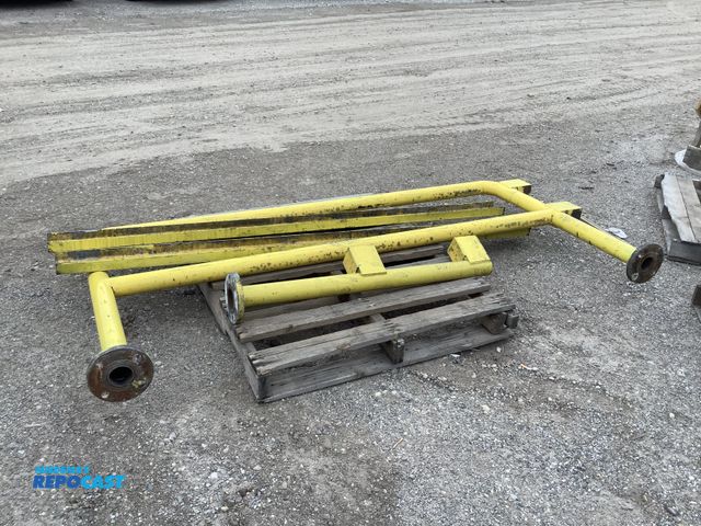 Lot 2-35263 - Heavy Duty Industrial Warehouse Guarding (spolit rail 7' long, 42" tall, removable rail (2) 82" long...