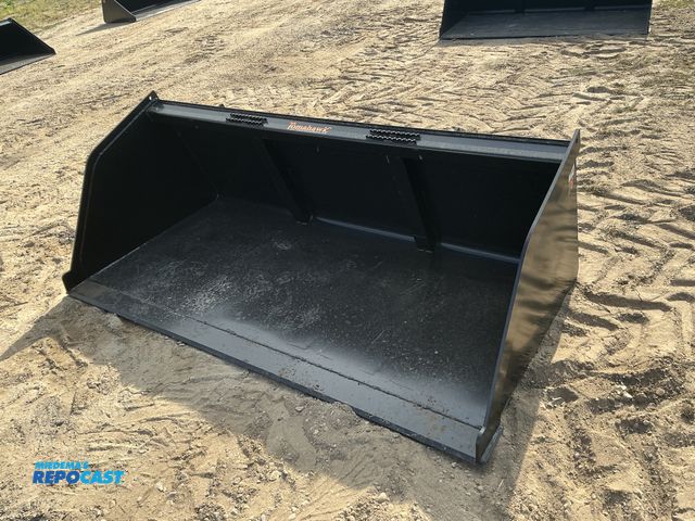 Product 2-3003 - New Tomahawk 78" Snow/Mulch Skid Steer Bucket, Universal Quick Attach