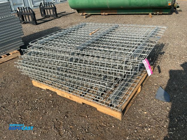 Lot 2-20609 - Approx. (24) Metal Wire Mesh Decks for 48" Deep Pallet Racking, 58" wide, a few bent in spots