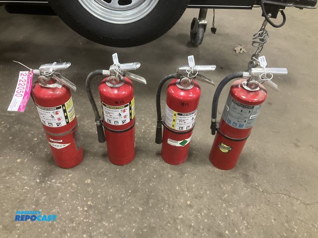 Lot 2-22050 - (4) 10 lb dry chemical fire extinguishers, all were lasted inspected inspected in 2026