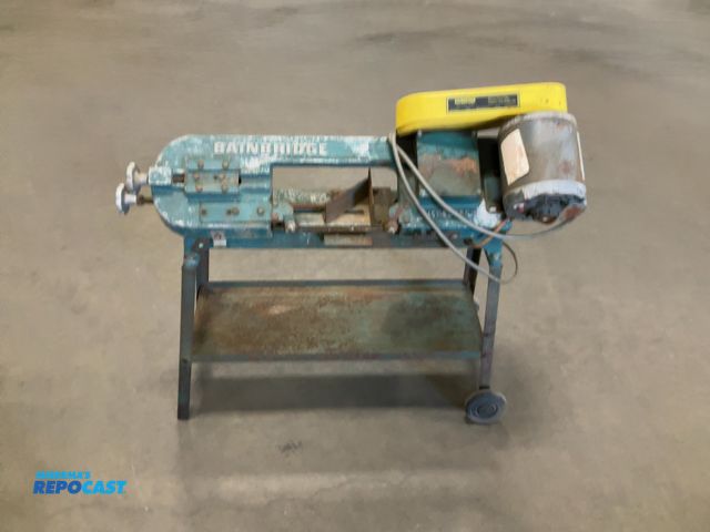 Lot 2-33514 - brainbridge horizontal band saw on wheels (model: 356), has a Westinghouse 115V AC motor, size: 33”x...