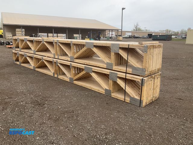 Lot 2-43286 - (17) 23’ 9”L x 24”T x 3-1/2”W floor trusses, unused